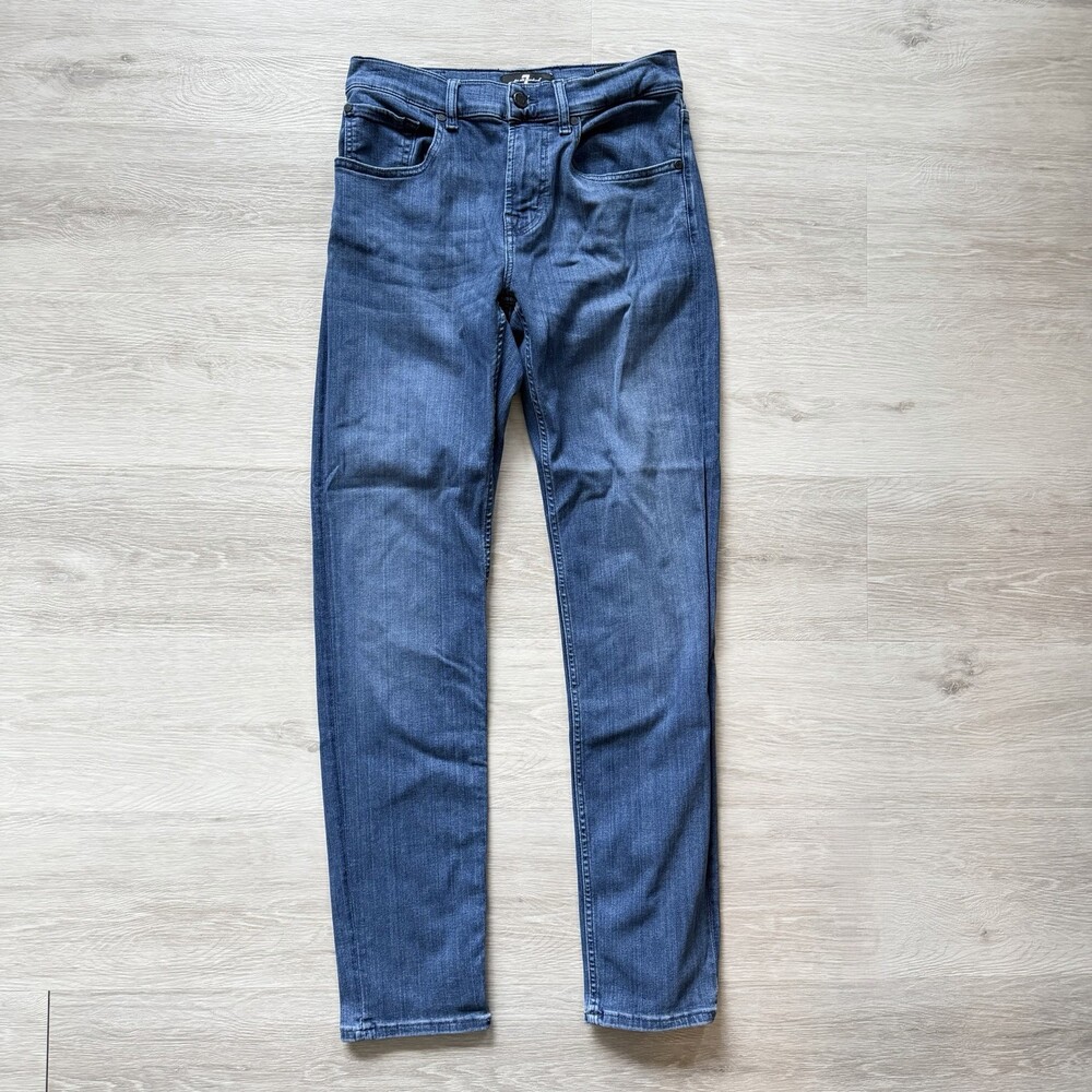 7 For All Mankind Jeans Luxe Performance Plus Slimmy Tapered Men's Size 30/31